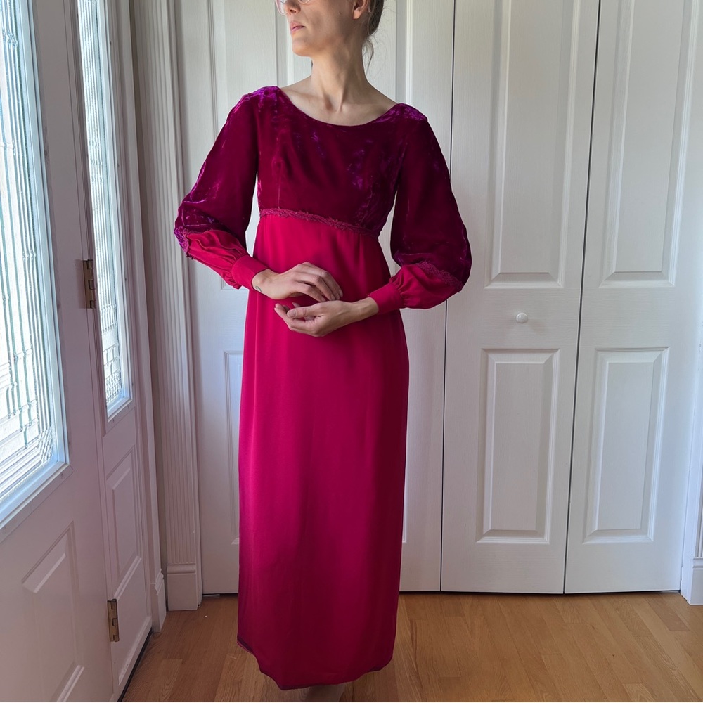 Vintage 1960’s Colour-block Evening Gown